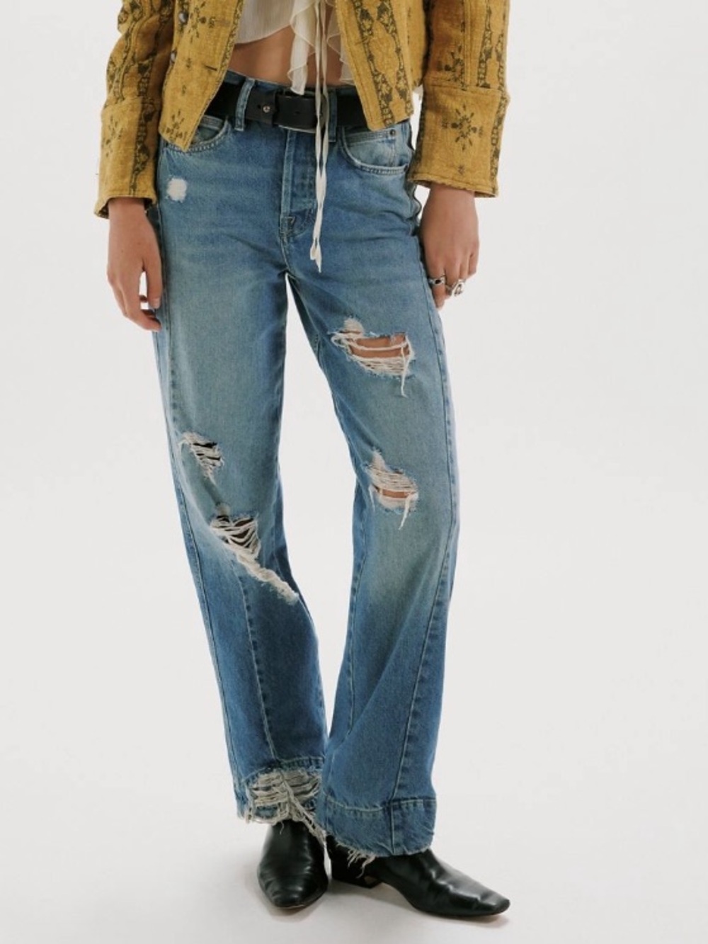 We the Free Stick Around Mid-Rise Straight Curve Jeans